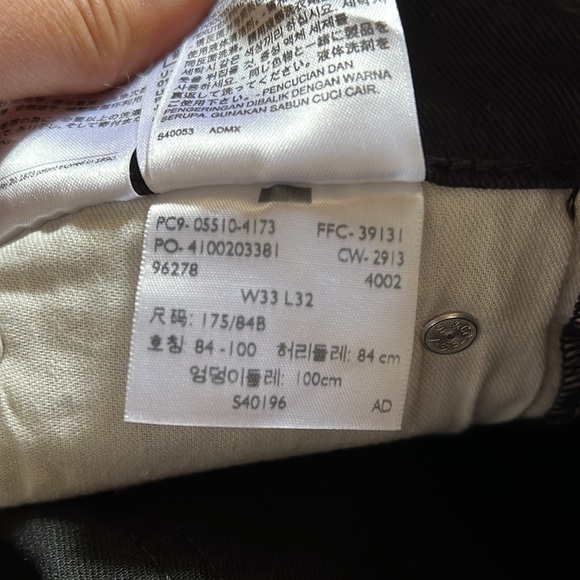 LEVI’S 510 BLACK DENIM JEANS‎ SIZE W33 L32 - Picture 9 of 17